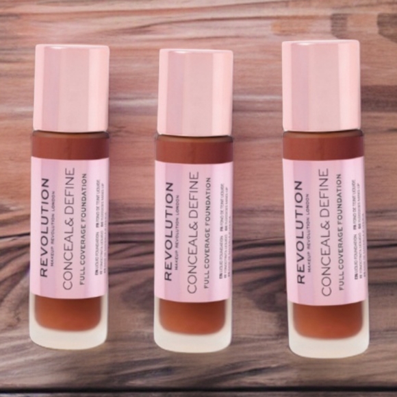 3 NWT Revolution Conceal & Define Full Coverage Foundations - F18 (sealed) - Picture 1 of 2